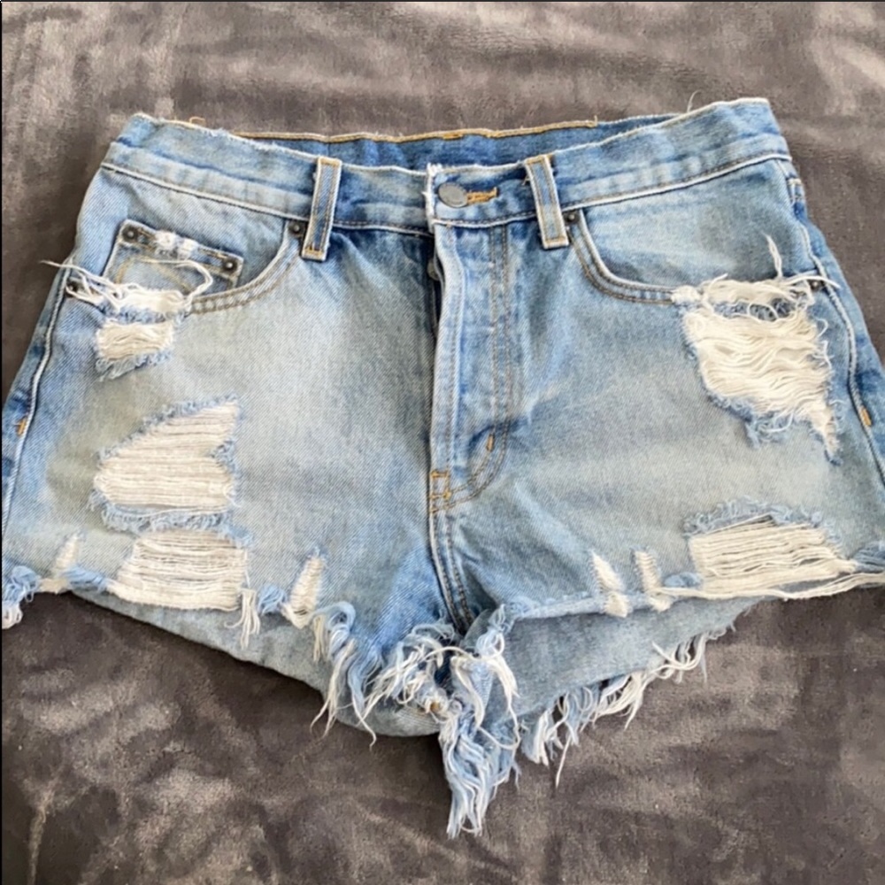 LF CARMAR Sexy Distressed Jean shorts